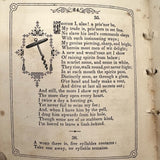 The Riddler, G.W Cottrell, Boston, 1845 - Amazing Wallpaper Covered Book of Word Puzzles