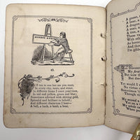 The Riddler, G.W Cottrell, Boston, 1845 - Amazing Wallpaper Covered Book of Word Puzzles