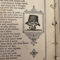 The Riddler, G.W Cottrell, Boston, 1845 - Amazing Wallpaper Covered Book of Word Puzzles