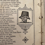 The Riddler, G.W Cottrell, Boston, 1845 - Amazing Wallpaper Covered Book of Word Puzzles