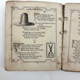 The Riddler, G.W Cottrell, Boston, 1845 - Amazing Wallpaper Covered Book of Word Puzzles