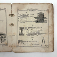 The Riddler, G.W Cottrell, Boston, 1845 - Amazing Wallpaper Covered Book of Word Puzzles