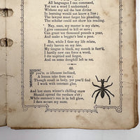 The Riddler, G.W Cottrell, Boston, 1845 - Amazing Wallpaper Covered Book of Word Puzzles
