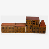 Sweet Old Partial Set of Modular House and Roof Blocks with A Few Hand-Drawn Additions