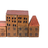 Sweet Old Partial Set of Modular House and Roof Blocks with A Few Hand-Drawn Additions