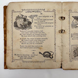 The Riddler, G.W Cottrell, Boston, 1845 - Amazing Wallpaper Covered Book of Word Puzzles