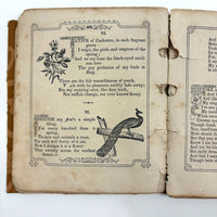 The Riddler, G.W Cottrell, Boston, 1845 - Amazing Wallpaper Covered Book of Word Puzzles