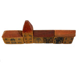 Sweet Old Partial Set of Modular House and Roof Blocks with A Few Hand-Drawn Additions