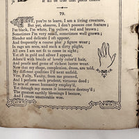 The Riddler, G.W Cottrell, Boston, 1845 - Amazing Wallpaper Covered Book of Word Puzzles