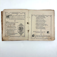 The Riddler, G.W Cottrell, Boston, 1845 - Amazing Wallpaper Covered Book of Word Puzzles
