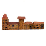 Sweet Old Partial Set of Modular House and Roof Blocks with A Few Hand-Drawn Additions