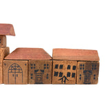 Sweet Old Partial Set of Modular House and Roof Blocks with A Few Hand-Drawn Additions