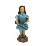Folk Pottery Girl in Blue With Violin