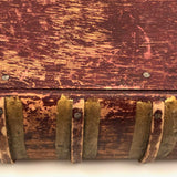 Antique Handmade Book Box with Interior Portrait