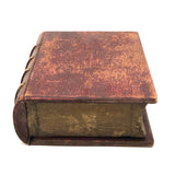 Antique Handmade Book Box with Interior Portrait