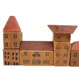 Sweet Old Partial Set of Modular House and Roof Blocks with A Few Hand-Drawn Additions