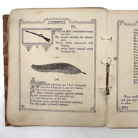 The Riddler, G.W Cottrell, Boston, 1845 - Amazing Wallpaper Covered Book of Word Puzzles