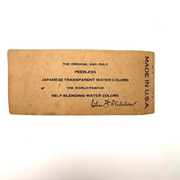 SOLD Lovely (and Usable) Booklet of Nicholson's Peerless Japanese Transparent Watercolors
