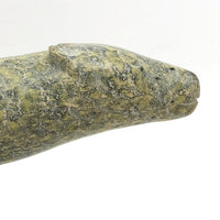Finely Carved Inuit Green Serpentine Stone Polar Bear (Henry Evaluardjuk?)