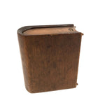 Elegant Antique Spruce Gum Box with Top and Bottom Slide Openings