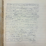 Sweet Old Composition Notebook with Scattered Delights