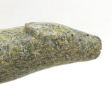 Finely Carved Inuit Green Serpentine Stone Polar Bear (Henry Evaluardjuk?)