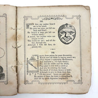 The Riddler, G.W Cottrell, Boston, 1845 - Amazing Wallpaper Covered Book of Word Puzzles