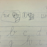 Sweet Old Composition Notebook with Scattered Delights