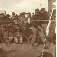 MacLean vs. Kelly, Beaten Up 1899 Boxing Match Snapshot with Ring Rope Horizontal