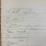 Sweet Old Composition Notebook with Scattered Delights