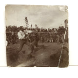MacLean vs. Kelly, Beaten Up 1899 Boxing Match Snapshot with Ring Rope Horizontal