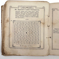 The Riddler, G.W Cottrell, Boston, 1845 - Amazing Wallpaper Covered Book of Word Puzzles