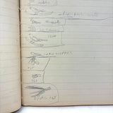 Sweet Old Composition Notebook with Scattered Delights