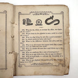 The Riddler, G.W Cottrell, Boston, 1845 - Amazing Wallpaper Covered Book of Word Puzzles