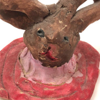 Transcendent  Kid Made Clay Bunny Bust