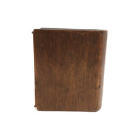 Elegant Antique Spruce Gum Box with Top and Bottom Slide Openings