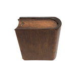 Elegant Antique Spruce Gum Box with Top and Bottom Slide Openings