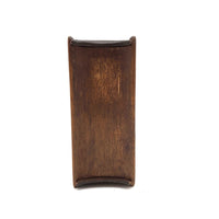 Elegant Antique Spruce Gum Box with Top and Bottom Slide Openings