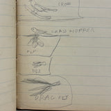 Sweet Old Composition Notebook with Scattered Delights