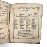 The Riddler, G.W Cottrell, Boston, 1845 - Amazing Wallpaper Covered Book of Word Puzzles