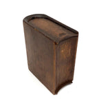 Elegant Antique Spruce Gum Box with Top and Bottom Slide Openings