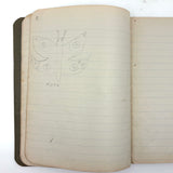 Sweet Old Composition Notebook with Scattered Delights