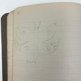 Sweet Old Composition Notebook with Scattered Delights