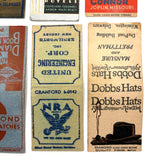 Large Collection of Old Match Book Covers, Mostly c. 1920s-40s