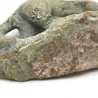 Finely Carved Inuit Green Serpentine Stone Polar Bear (Henry Evaluardjuk?)
