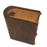Elegant Antique Spruce Gum Box with Top and Bottom Slide Openings