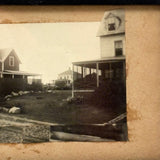 SOLD Piecework Panorama, Wonderful Early 20th Century Sea and Shore Photo Collage, Original Frame