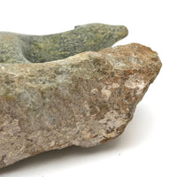 Finely Carved Inuit Green Serpentine Stone Polar Bear (Henry Evaluardjuk?)