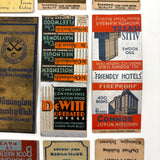 Large Collection of Old Match Book Covers, Mostly c. 1920s-40s