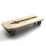 Surfer Karen Handmade Make Do Skateboard with Roller Skate Wheels